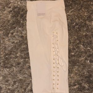 White pencil skirt. New with tags!!